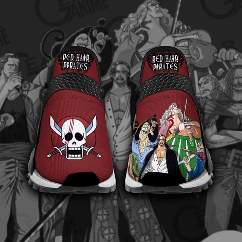 Rode haren piraten schoenen OP aangepaste anime schoenen TT12